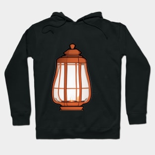 Lantern Terracotta Shadow Silhouette Anime Style Collection No. 415 Hoodie